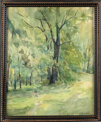 Журавлёв Евгений Антонович. Лесной пейзаж